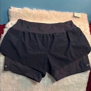 Libian Women's large Dark Gray Athletic Shorts